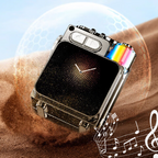 Arenzza portable wireless Bluetooth speaker in black with control buttons, ideal for portable audio on the go.