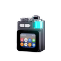 Arenzza portable wireless Bluetooth speaker in black with control buttons and built-in speaker grille, designed for portable audio.