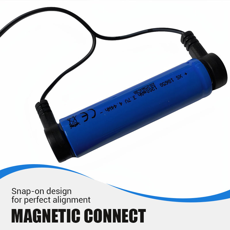 Arenzza magnetic battery charger for electric devices with a sleek black design and magnetic charging connector.