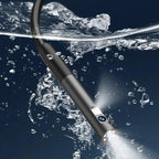 Arenzza waterproof borescope camera with adjustable light, showing flexible probe and ergonomic handle for inspection tasks.