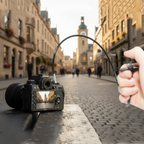 Arenzza mechanical shutter release cable with bulb-lock for camera remote control, featuring a durable design and flexible cord.