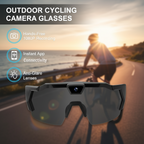 Arenzza outdoor cycling glasses with built-in camera, lightweight design, and adjustable straps for active sports and cycling enthusiasts.