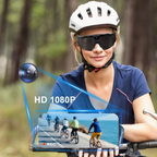 Arenzza outdoor cycling glasses with integrated camera, designed for electronic accessories and outdoor sports use.