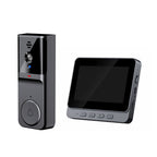 Arenzza wireless doorbell camera with 1080P resolution, 170° view, 4.3-inch screen, waterproof IPX65, and night vision.