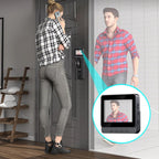Arenzza wireless doorbell camera with 1080P video, 170° wide view, 4.3-inch screen, waterproof IPX65, and night vision.