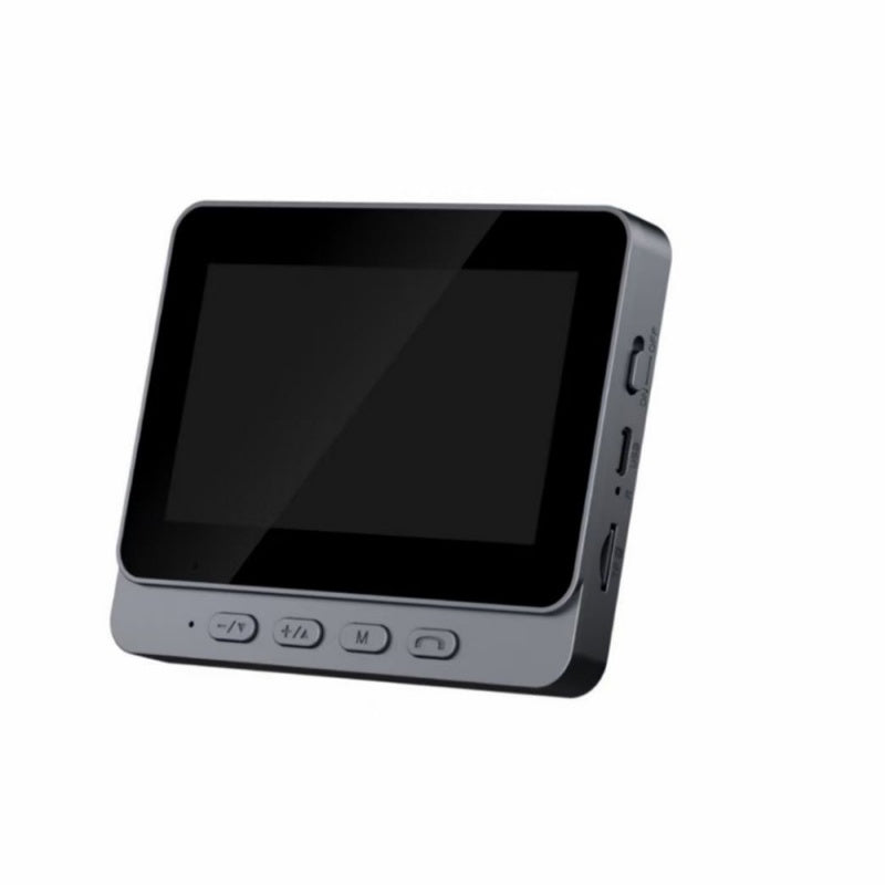 Arenzza wireless doorbell camera with 1080P HD video, 170° wide angle, 4.3-inch screen, waterproof IPX65, and night vision.