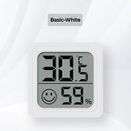 Arenzza 2-in-1 high precision digital temperature and humidity meter displaying current readings on a clear screen.