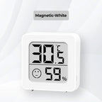 Arenzza 2-in-1 high precision temperature and humidity meter with digital display showing readings on a compact electronic device.