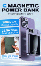 Arenzza 10,000mAh ultra-slim power bank with fast charging capability, compact and portable for mobile device charging.