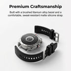 Arenzza 2-in-1 smartwatch with built-in TWS earbuds, showing the smartwatch face and earbuds in a sleek, modern design.