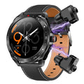 Arenzza 2-in-1 smartwatch with built-in TWS earbuds, showing the sleek smartwatch display and compact wireless earbuds.