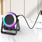 Arenzza 2025 4-in-1 multi-functional cellphone stand with Bluetooth speaker and electronic accessories on a white background.