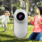Arenzza outdoor HD pocket-sized action camera with lens and buttons, compact electronic device for capturing adventures.