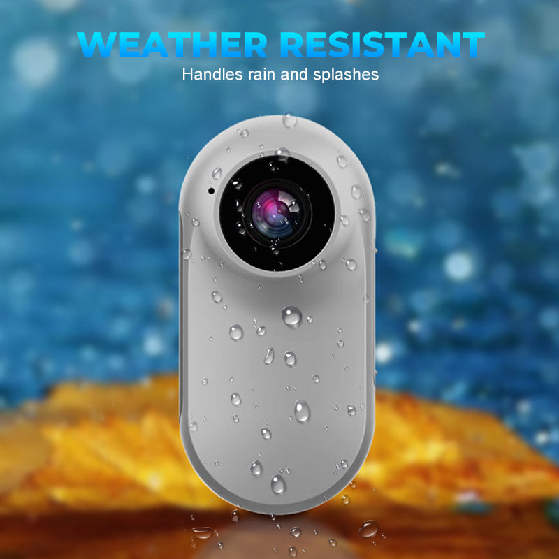 Arenzza outdoor HD pocket-sized action camera with lens, buttons, and compact design for outdoor adventures and capturing high-quality videos
