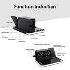 Arenzza 7-in-1 wireless charging station with multiple charging pads and ports for smartphones, smartwatches, earbuds, and accessories.