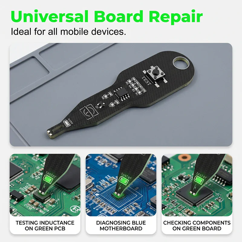Arenzza electromagnetic induction circuit tester with digital display for electronics testing and troubleshooting.