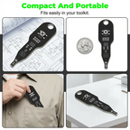 Arenzza electromagnetic induction circuit tester for electronics and accessories, showing the compact device with probes and display.