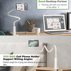 Arenzza 360° rotating tablet and phone stand, black electronic accessory with adjustable support for hands-free use.