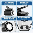 Arenzza mini wearable neck and desktop USB fan with adjustable blades, compact electronics and accessories for cooling.