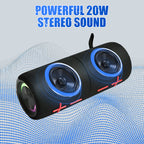 Arenzza 2-in-1 Magnetic Dual Bluetooth Speaker for Christmas, showing compact electronic speakers with magnetic and split features.