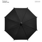 Arenzza clip-on phone umbrella sun shade attached to a smartphone, providing shade and protection from sunlight.