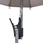 Arenzza clip-on phone umbrella sun shade attached to a smartphone, providing shade and protection from sunlight during outdoor use.