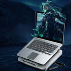 Arenzza adjustable laptop cooling stand with built-in fan, lightweight electronics accessory for enhanced airflow and cooling.