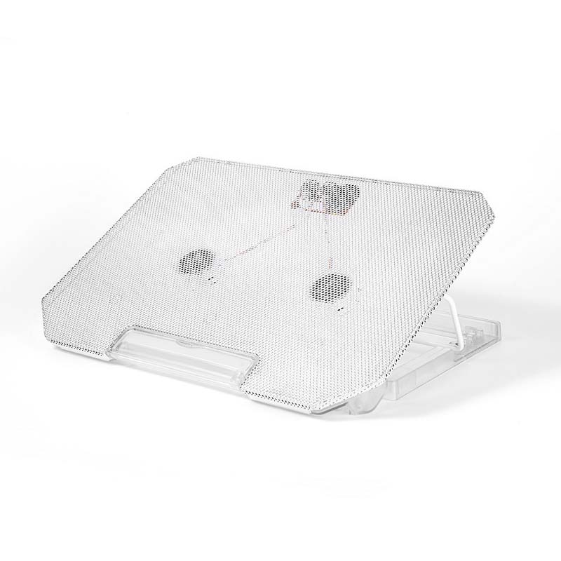 Arenzza adjustable laptop cooling stand with built-in fan, featuring a sleek design and ergonomic height adjustment for electronics and accessories.