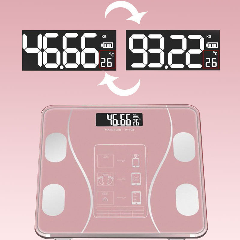 Arenzza Smart BMI digital wireless weight scales with LCD display, measuring body weight and BMI for health tracking.