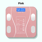 Arenzza Smart BMI digital wireless weight scale with LCD display, showing weight measurement on a sleek electronic bathroom scale.