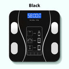 Arenzza Smart BMI digital wireless weight scales with LCD display, featuring a sleek electronic design for accurate body measurements.