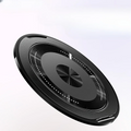 Aarenza MagSpin Ultra magnetic phone stand with sleek design and haptic feedback, holding a smartphone in an upright position.