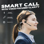 Arenzza open air conduction wireless Bluetooth headset with microphone, sleek black design for hands-free calls and music.