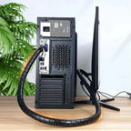 Arenzza anti-bite cable ties for organizing wires and cables, shown in black with flexible plastic sleeves for cable protection.