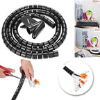 Arenzza anti-bite cable ties for organizing wires and cables, shown wrapped around electrical cables in a close-up shot.