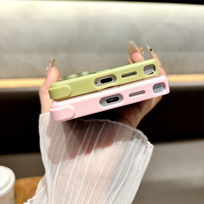 Arenzza magnetic phone case with stand for Galaxy series smartphones, showing the black case with built-in stand feature.