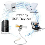 Arenzza USB fan with LED clock and lighting, compact electronic accessory for personal cooling and time display.