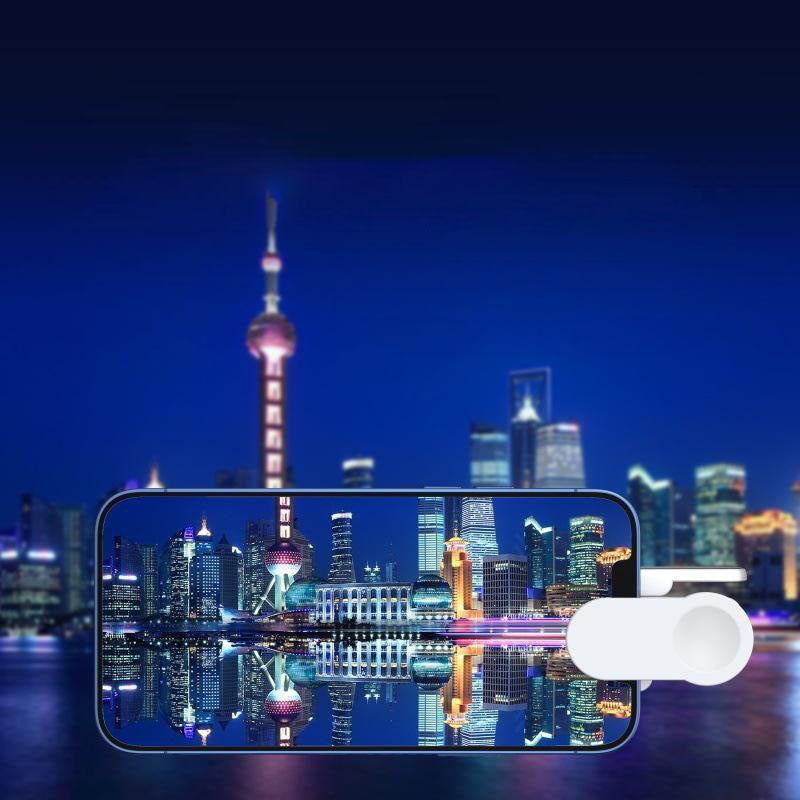 Arenzza mirror effect lens for electronics and accessories, showing reflective surface and sleek design in close-up image.