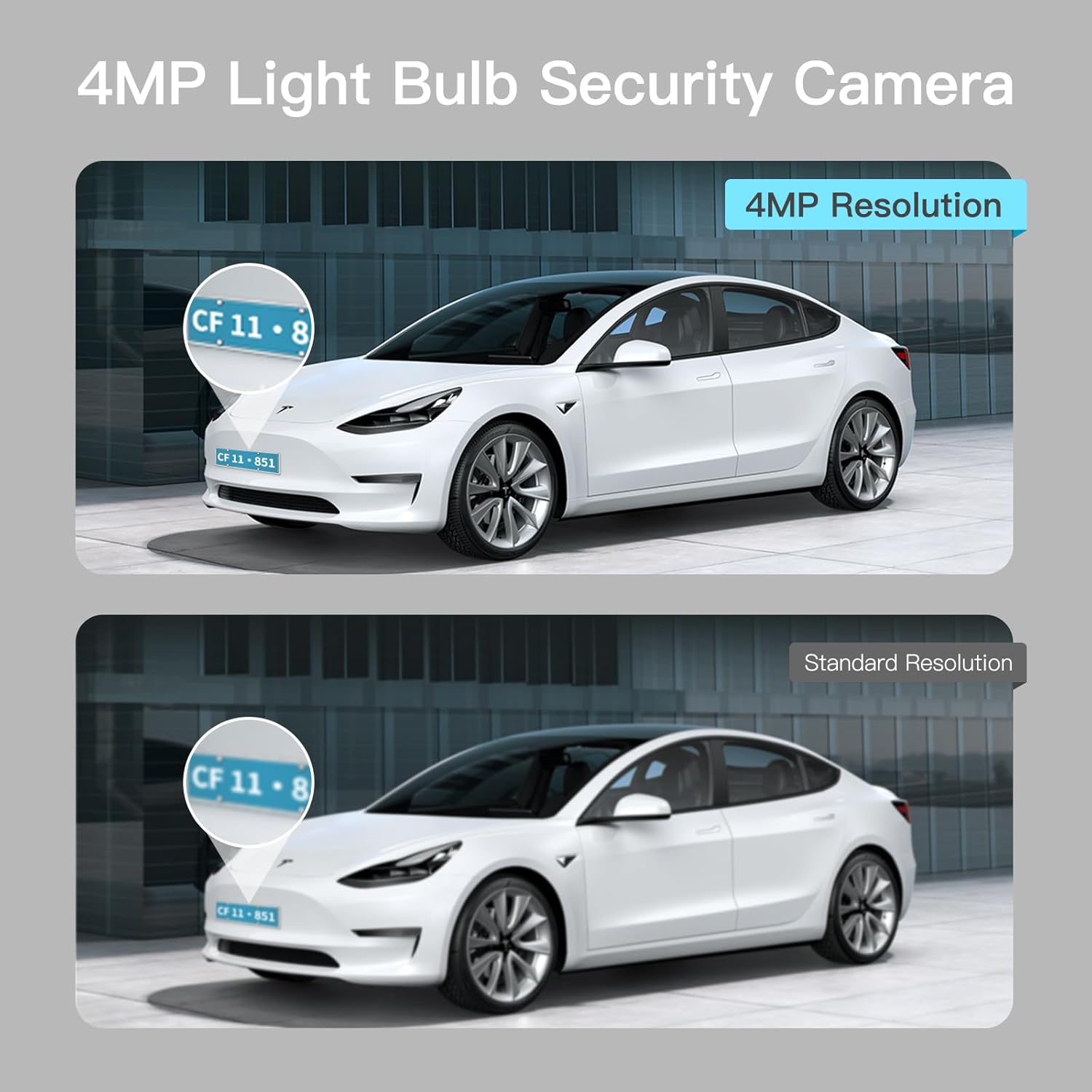 Arenzza 4MP wireless outdoor security camera with night vision, 5G & 2.4GHz connectivity, suitable for indoor and outdoor use.
