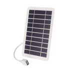 Arenzza SunFlex™ 2W ultra-thin flexible solar charger with 5V USB output, shown with its compact, foldable design and solar panels.