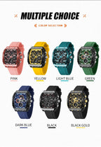 Arenzza multi-function digital sports and casual watch with a black strap and digital display showing time and features.
