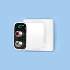 Arenzza wireless Bluetooth 5.0 audio receiver connected to electronic devices, compact design, enhancing wireless sound streaming.