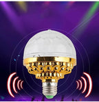 Colorful rotating magic ball light by Arenzza, electronic accessory with vibrant LED lights and smooth motion.