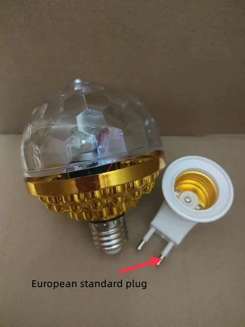 Arenzza colorful rotating magic ball light with vibrant LED lights and sleek electronic design, ideal for ambient decor.