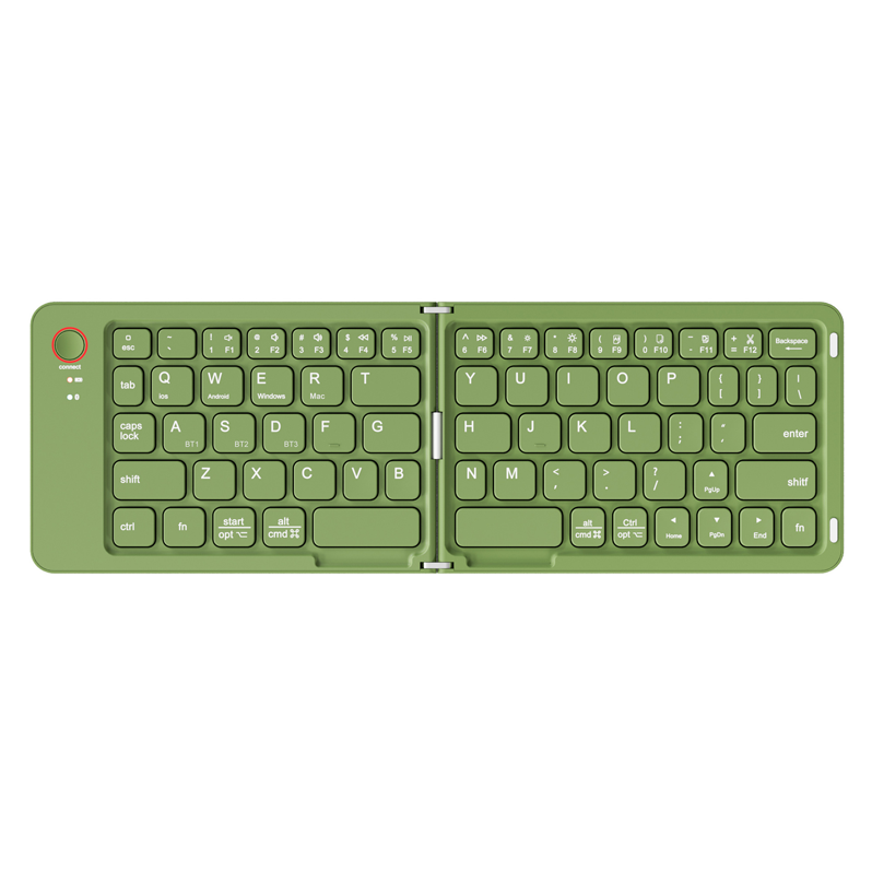 Aarenza Mini Foldable Bluetooth Keyboard in black, compact electronic accessory with keys visible, designed for portable use.
