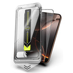 Arenzza dust-removal tempered glass screen protector kit for electronics, showing tools and protector sheet for device screen.