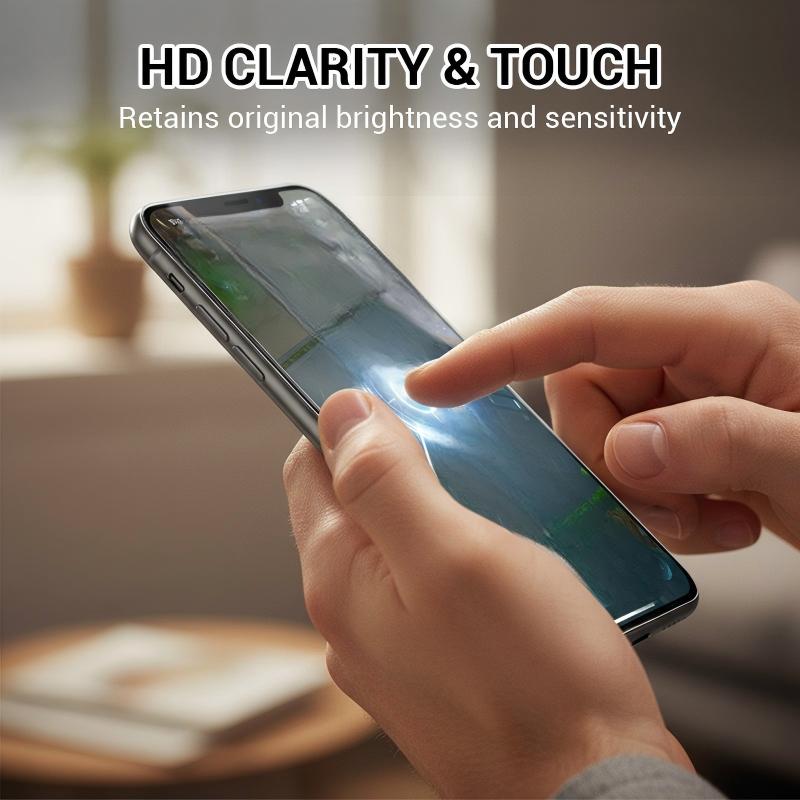 Arenzza dust-removal tempered glass screen protector kit for electronics, showing the kit components on a neutral background.