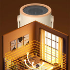 Aarenza compact instant-heat heater showing a sleek, portable electronic heater with control buttons in a modern setting.