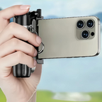 Arenzza 4-in-1 multifunctional magnetic selfie stick with 360° rotation, shown with phone mounted for versatile selfies.