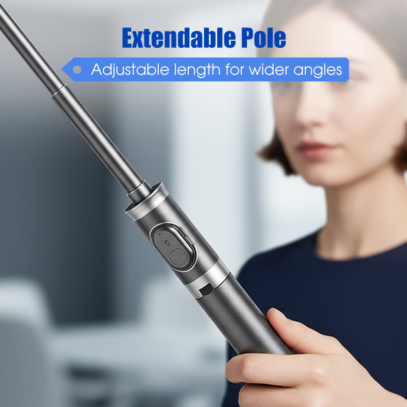 Arenzza extendable Bluetooth selfie stick tripod for smartphones, featuring adjustable length and compact design for easy photography.
